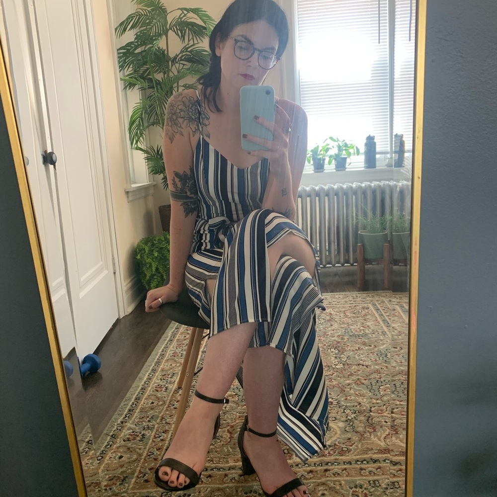 Striped romper